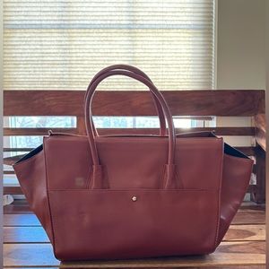 Pink Haley Leather Tote Bag NWT